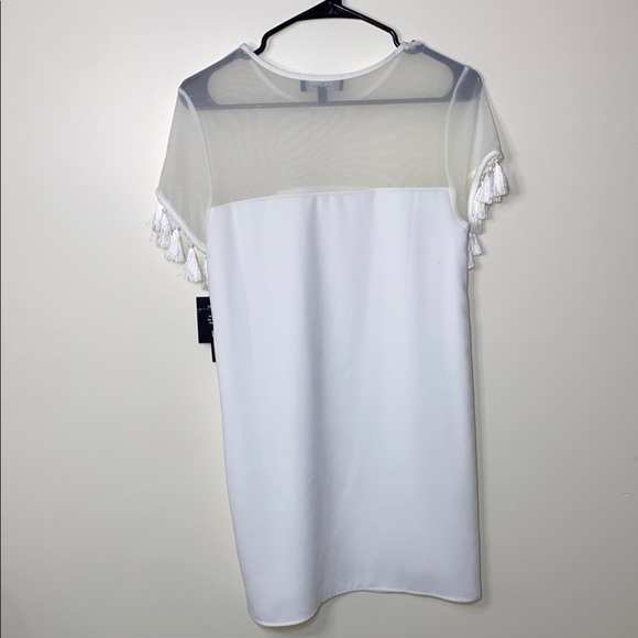 Lulu's White Flutter Sleeve Sheath Mini Dress - Picture 6 of 8